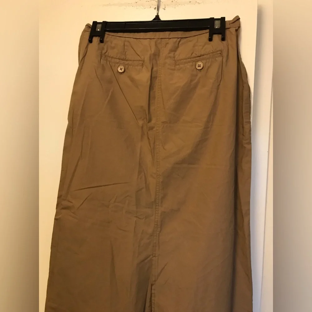 THE LIMITED , size 2 woman’s maxi 100% cotton skirt beige color - Picture 4 of 8